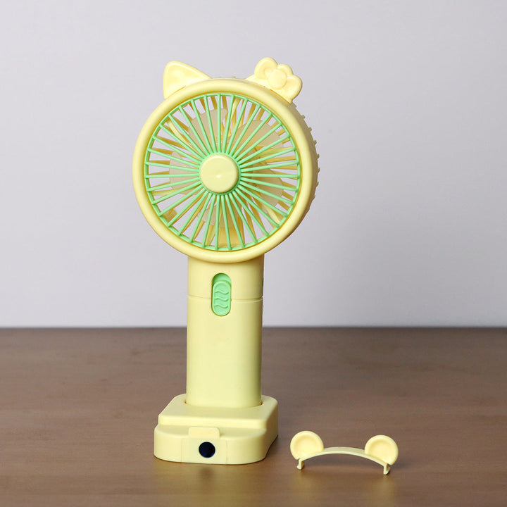 Unisex Portable Handheld Fan with Creative Cat Ears Design Kalsten