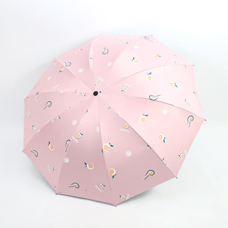 Ladies folding umbrella with cheerful motifs Kalsten