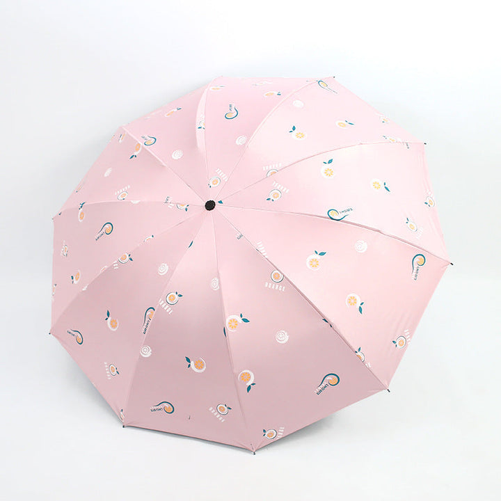 Ladies folding umbrella with cheerful motifs Kalsten