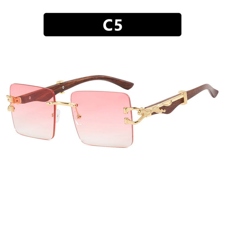 Ladies elegant square sunglasses with high-quality wooden frame Kalsten