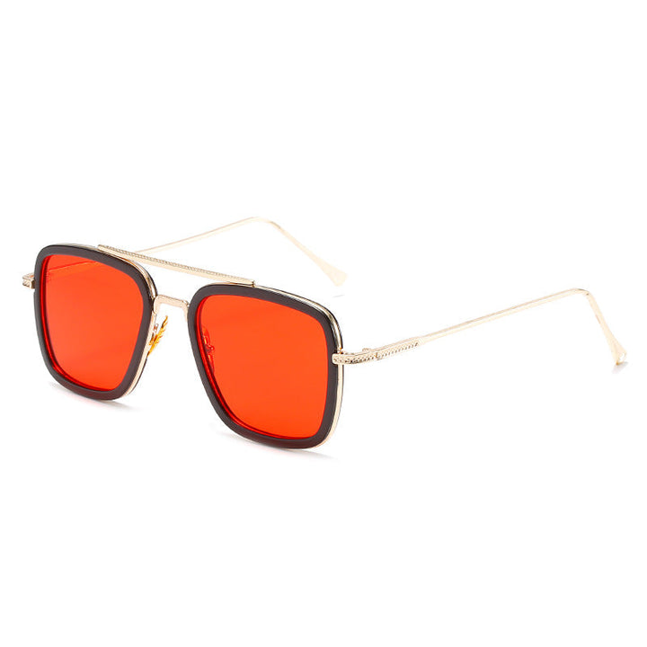 Women's fashionable square sunglasses with luxurious metal frame Kalsten