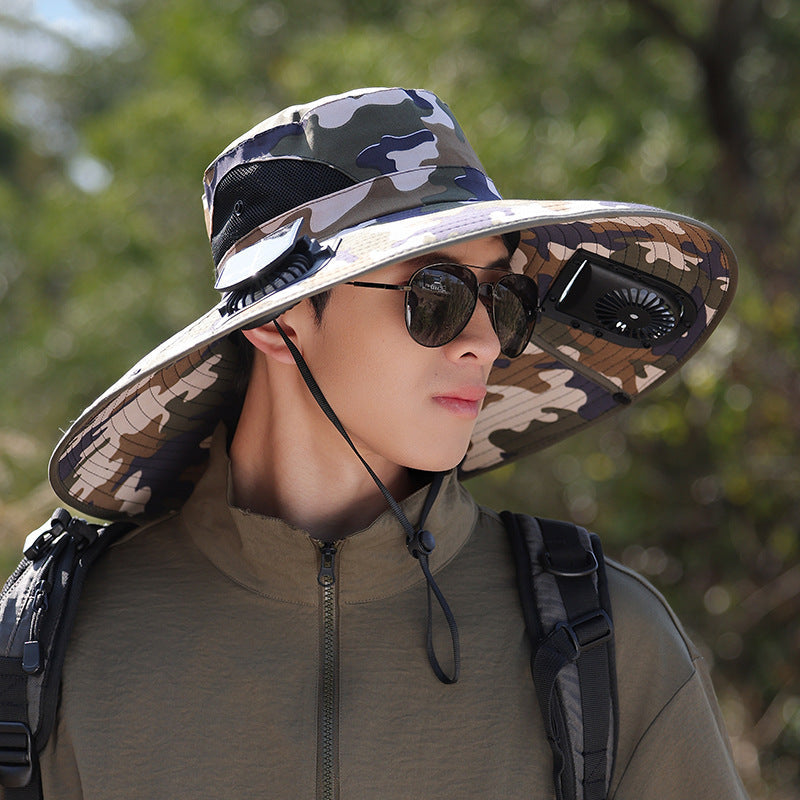 wide-brimmed outdoor sun hat with UV protection, breathable mesh, and adjustable chin strap Kalsten