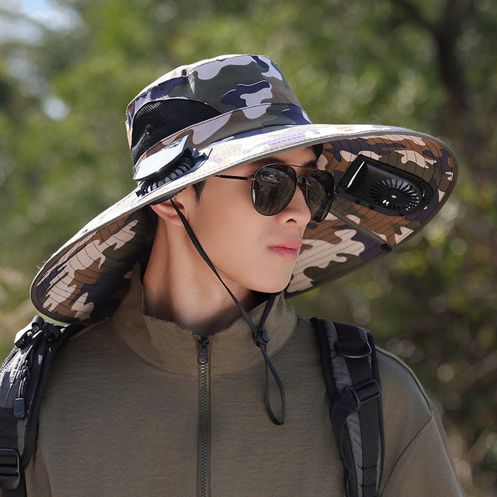 wide-brimmed outdoor sun hat with UV protection, breathable mesh, and adjustable chin strap Kalsten