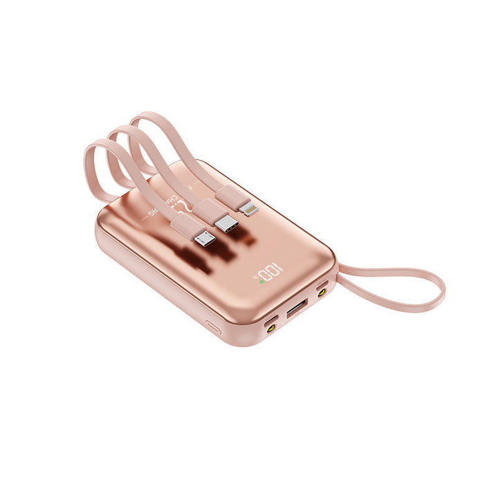 Portable power bank with integrated charging cables and fast charging function Kalsten