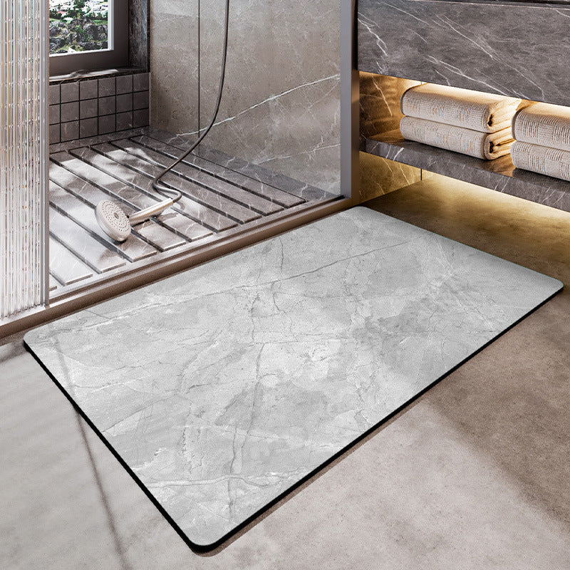 Marble Pattern Bath Mat Kalsten