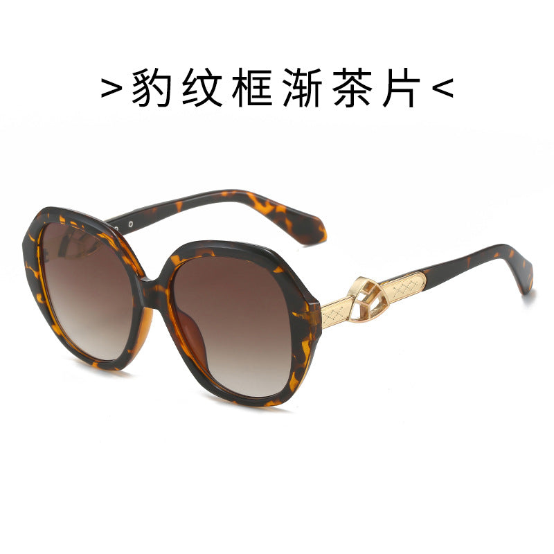 Women's Oversized Sunglasses with Golden Accents Kalsten
