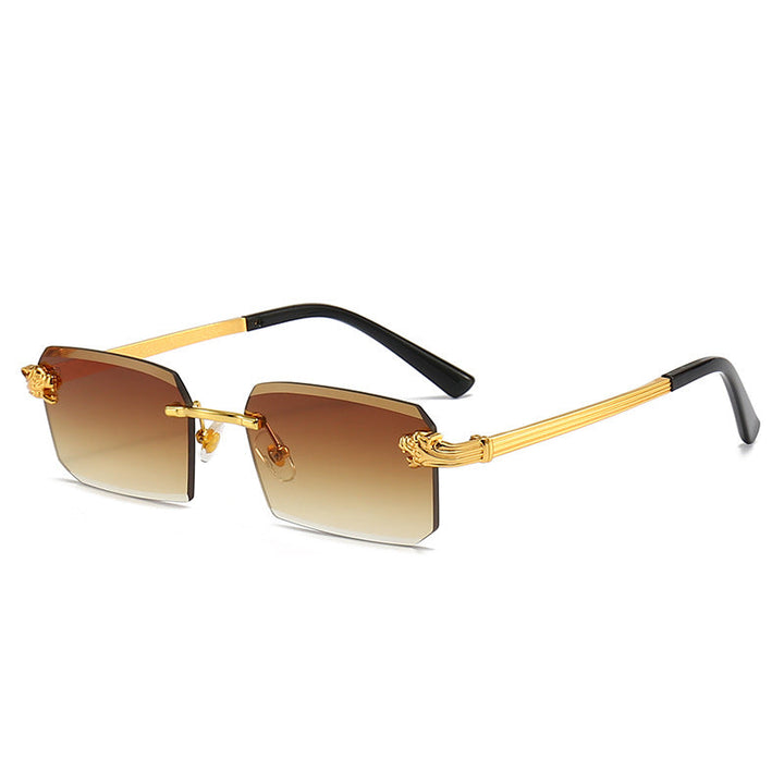 Ladies Fashion Sunglasses with Faceted Frame and Luxurious Accents Kalsten