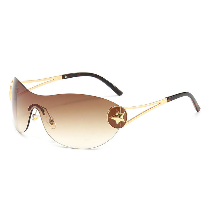 Women's fashionable sunglasses with transparent design and stylish accents Kalsten