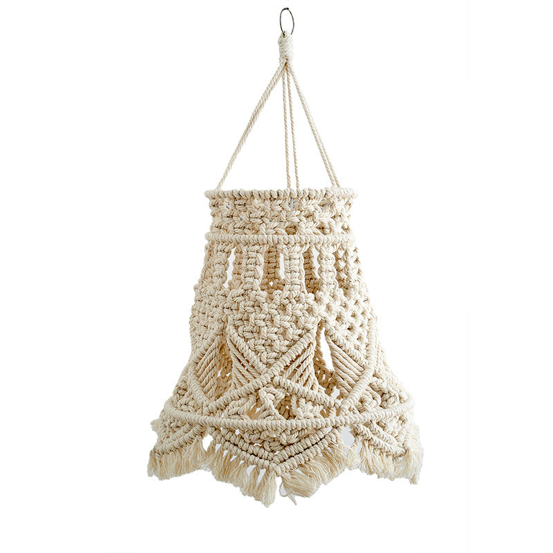 Macrame Hanging Light Fixture Acalora