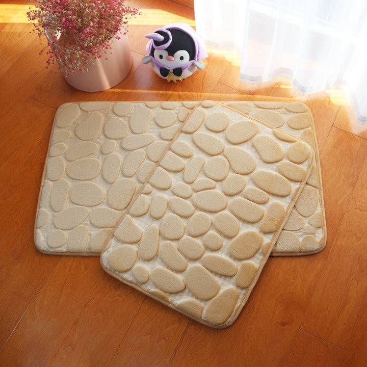 Cushioned Pebble Design Bath Mat Kalsten
