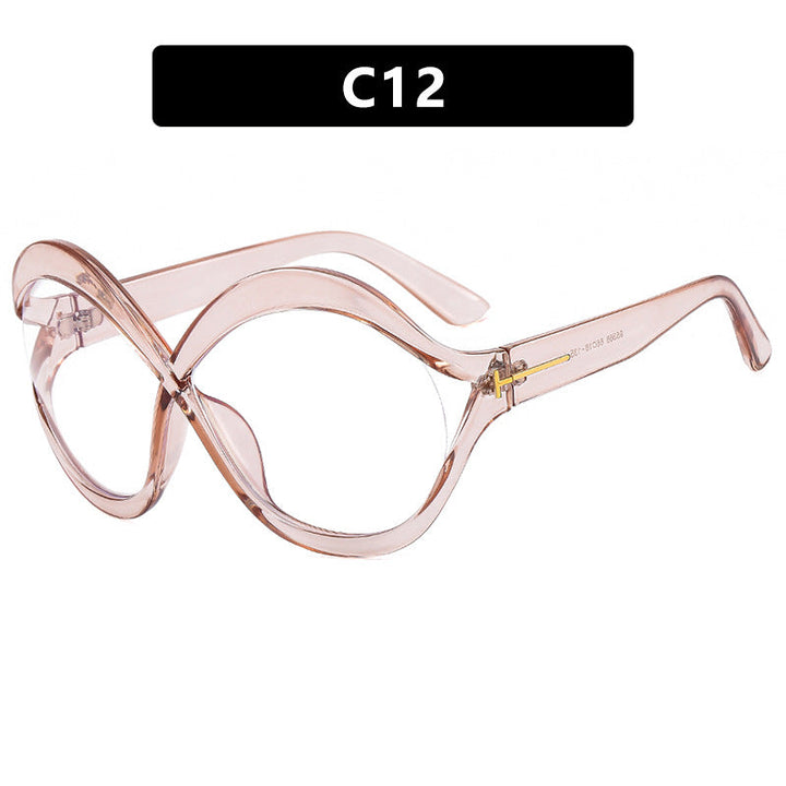 Women's extravagant Cat-Eye sunglasses with curved frame Kalsten