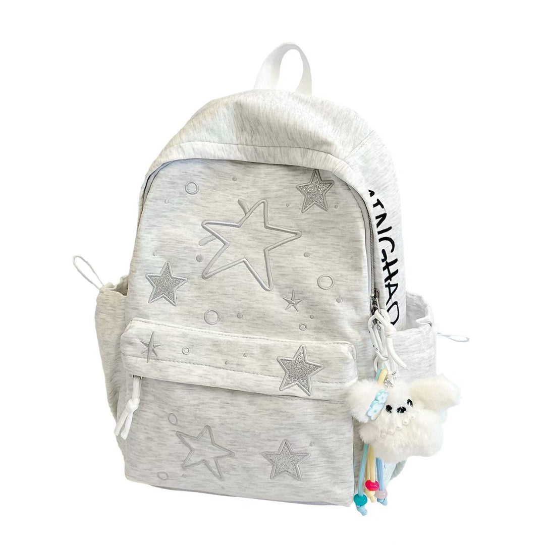 Star-Embroidered Lightweight Backpack Kalsten