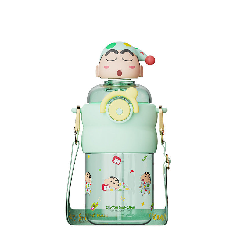 Ladies drinking bottle with interactive character lid Kalsten