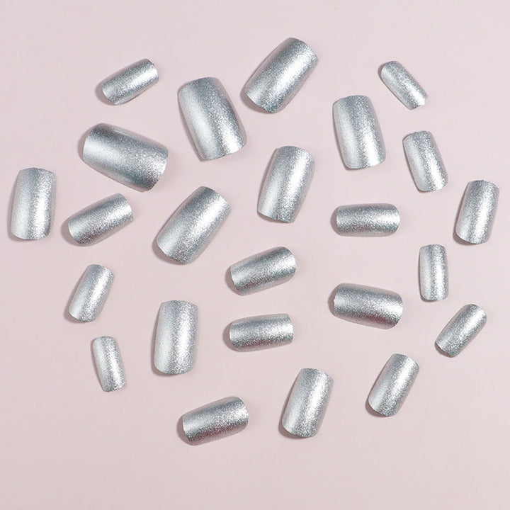 Shimmering Metallic Press-On Nail Set Kalsten