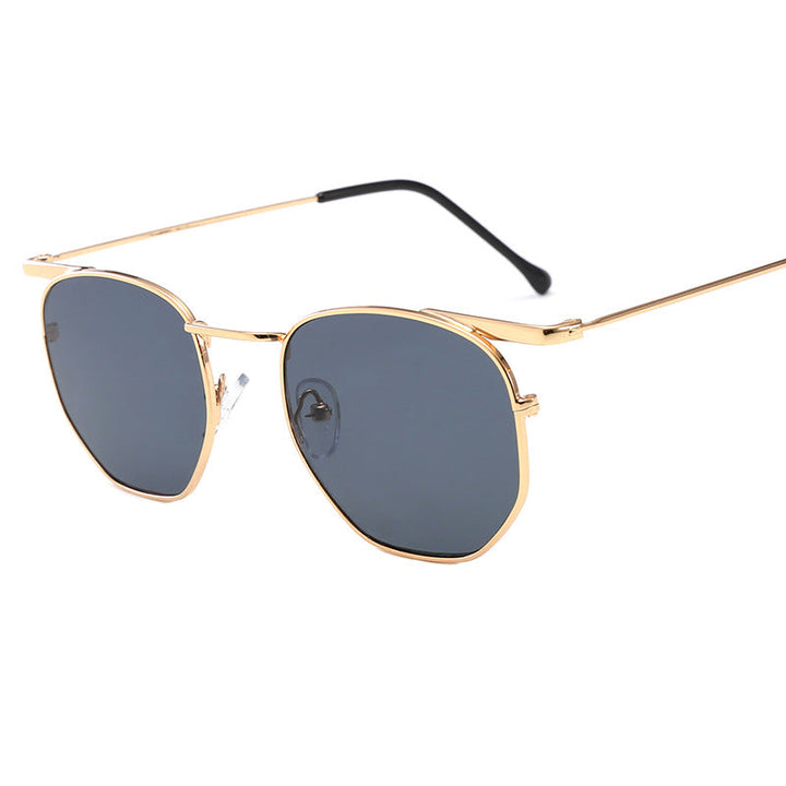 Women's fashionable geometric sunglasses with elegant metal frame Kalsten