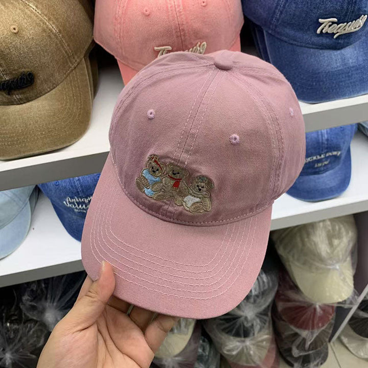 Women's Casual Embroidered Teddy Bear Baseball Cap Kalsten