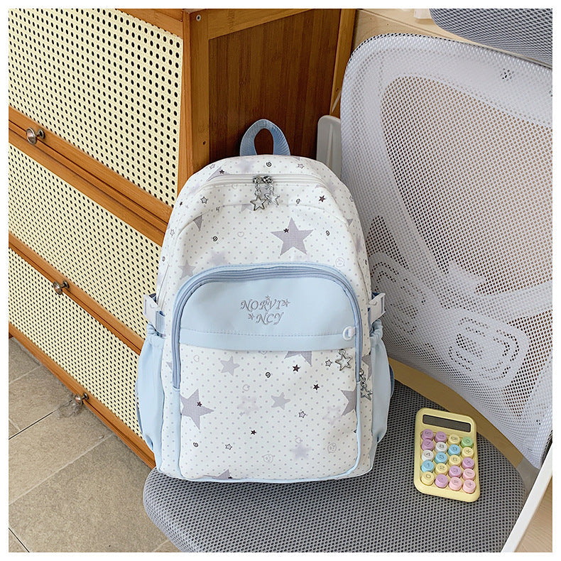 Children's Whimsical Star-Embellished School Backpack