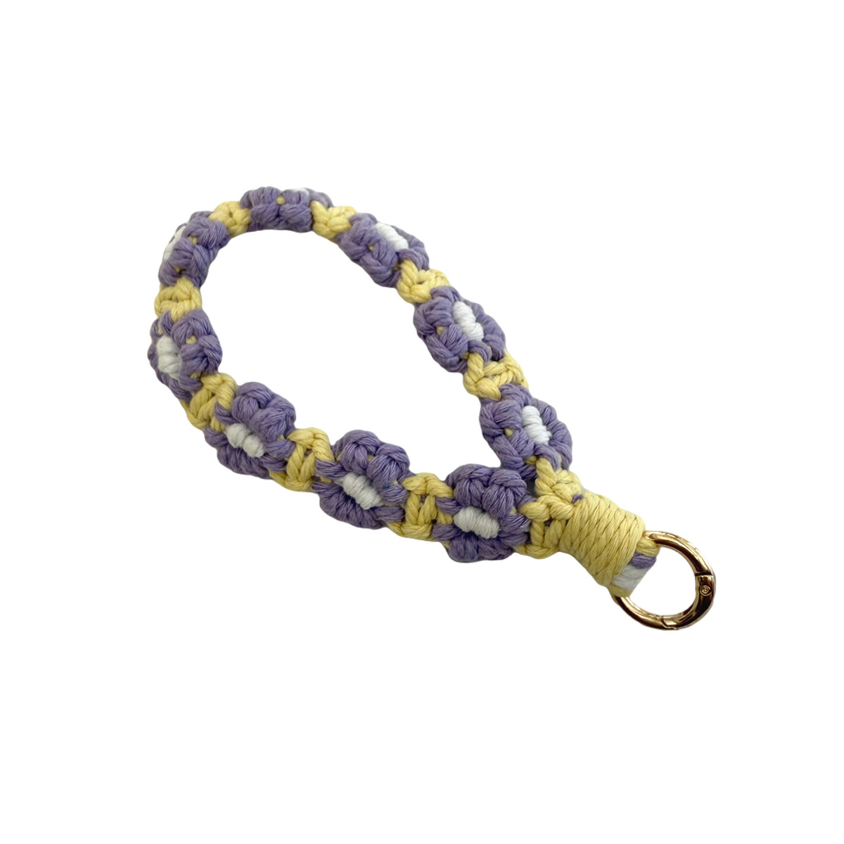Floral Macrame Keychain Holder Acalora