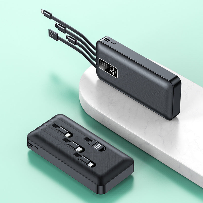 Powerful power bank with integrated multi-cable Kalsten