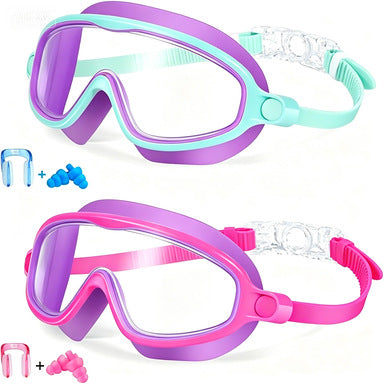 Swim protection goggles with adjustable nose piece and anti-fog technology Kalsten