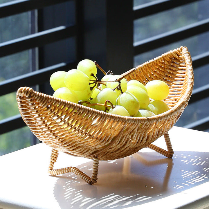 Unisex Original Handwoven Fruit Basket with Elegant Shape Kalsten