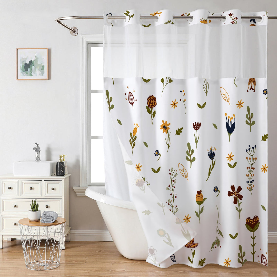 Strawberry-Themed Shower Curtain Kalsten