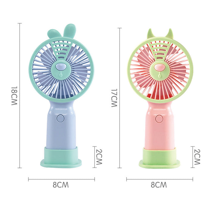 Portable Bunny-Themed Handheld Fan Kalsten