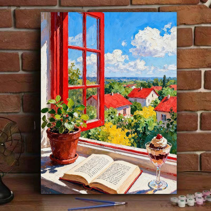 Scenic Window View Canvas Art Print Kalsten