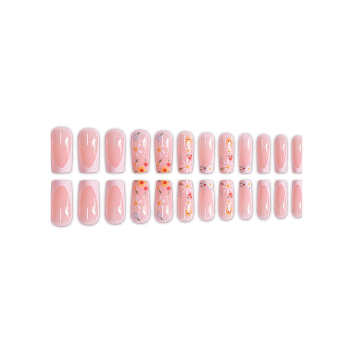 Floral Design Press-On Nail Art Kalsten