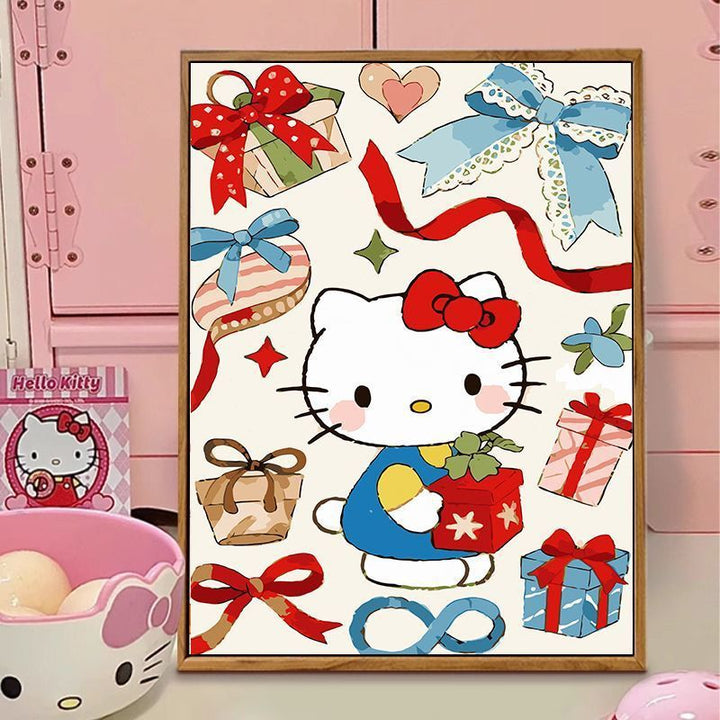 Hello Kitty-Themed Illustration Canvas Art Kalsten
