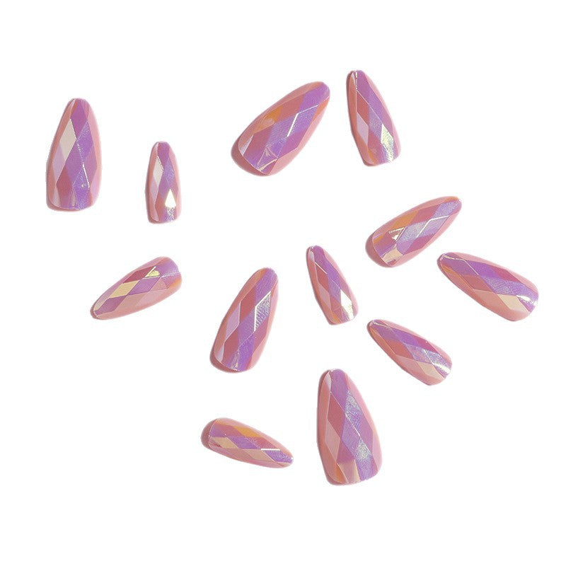 Glamorous Rhinestone-Accent Press-On Nails Kalsten