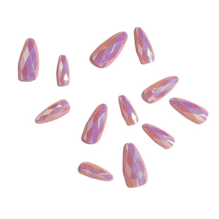 Glamorous Rhinestone-Accent Press-On Nails Kalsten