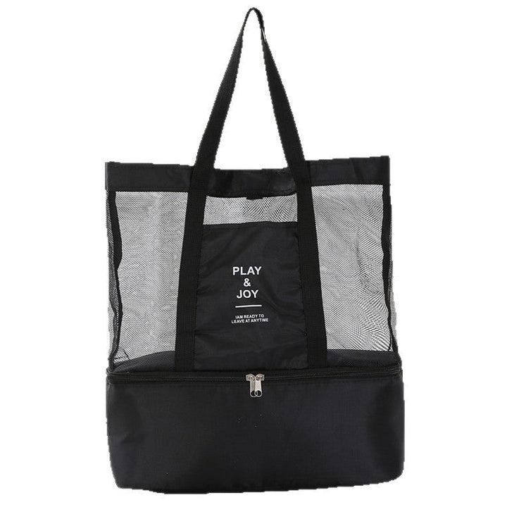 Versatile Multi-Pocket Mesh Beach Tote Kalsten