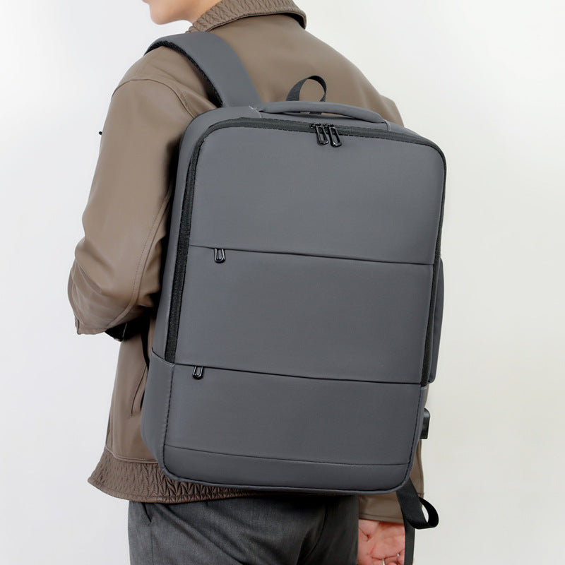More modern laptop backpack with practical USB connection and innovative compartment system Kalsten