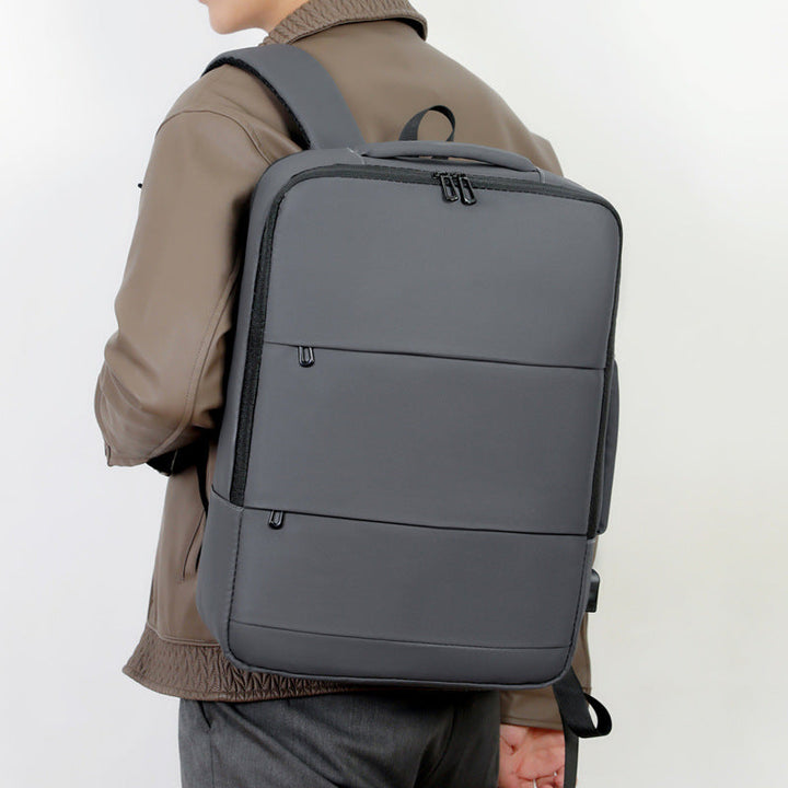 More modern laptop backpack with practical USB connection and innovative compartment system Kalsten