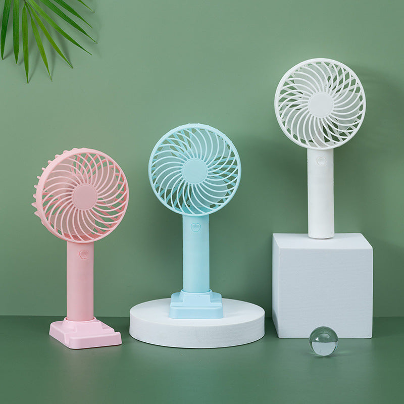 Unisex battery-operated portable fan with USB charging port and foldable stand Kalsten