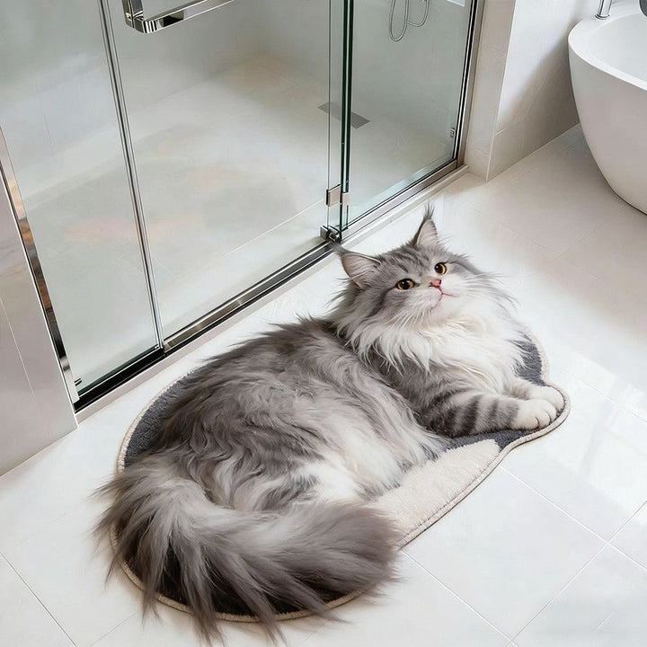 Cat-Shaped Bath Mat Kalsten