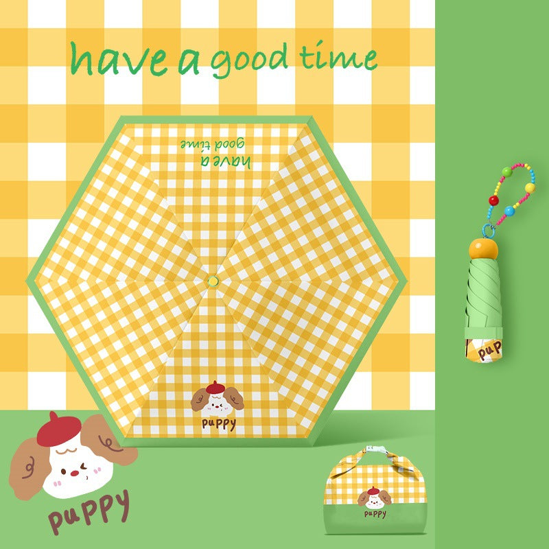 Women playful picnic folding umbrella Kalsten