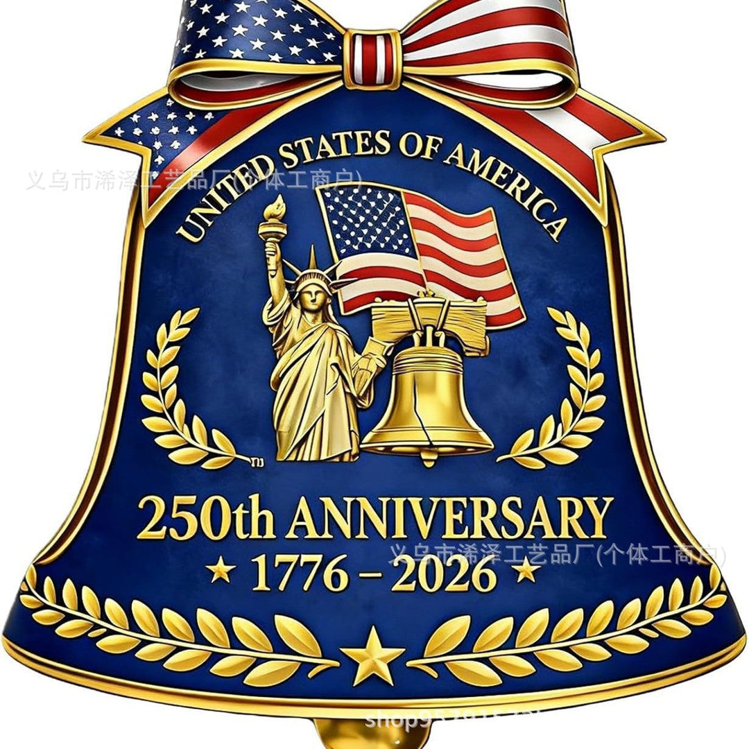 Unisex decorative anniversary bell with Statue of Liberty and bell relief Kalsten