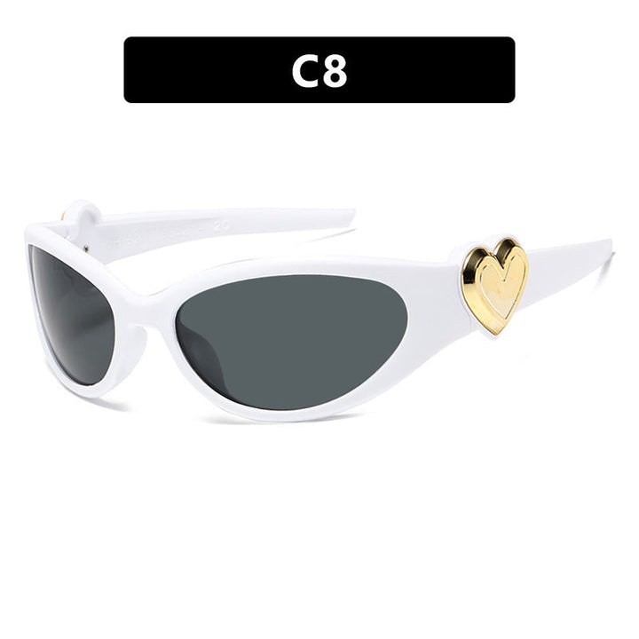 Ladies fashionable sunglasses with heart-shaped detail Kalsten