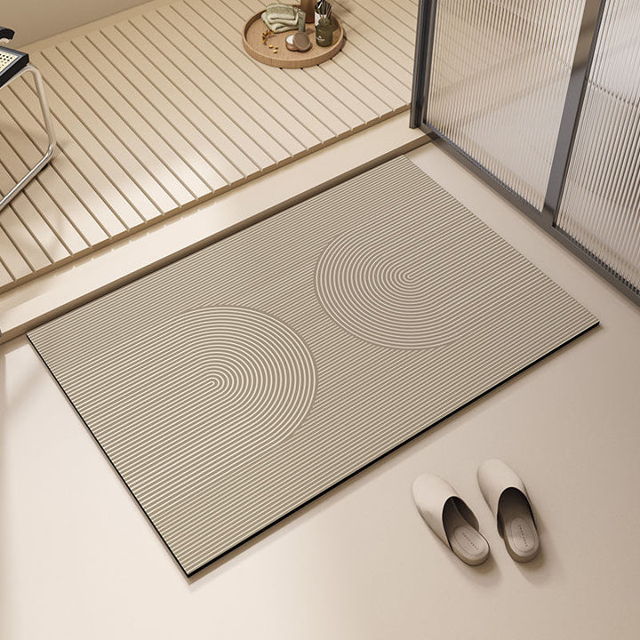 Modern Geometric Bath Mat Kalsten