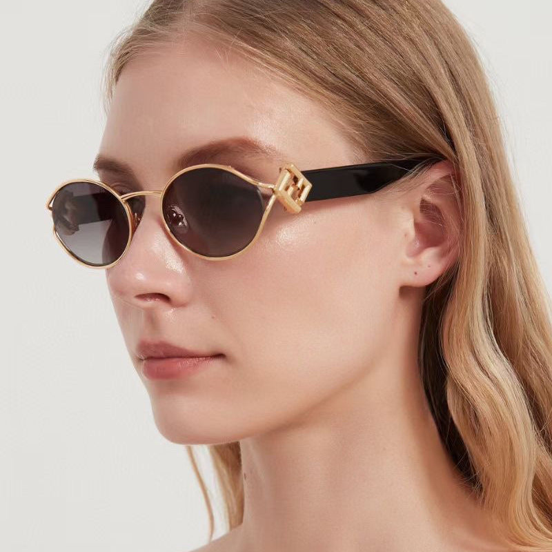 Ladies fashionable sunglasses with elegant metal frame and UV protection Kalsten
