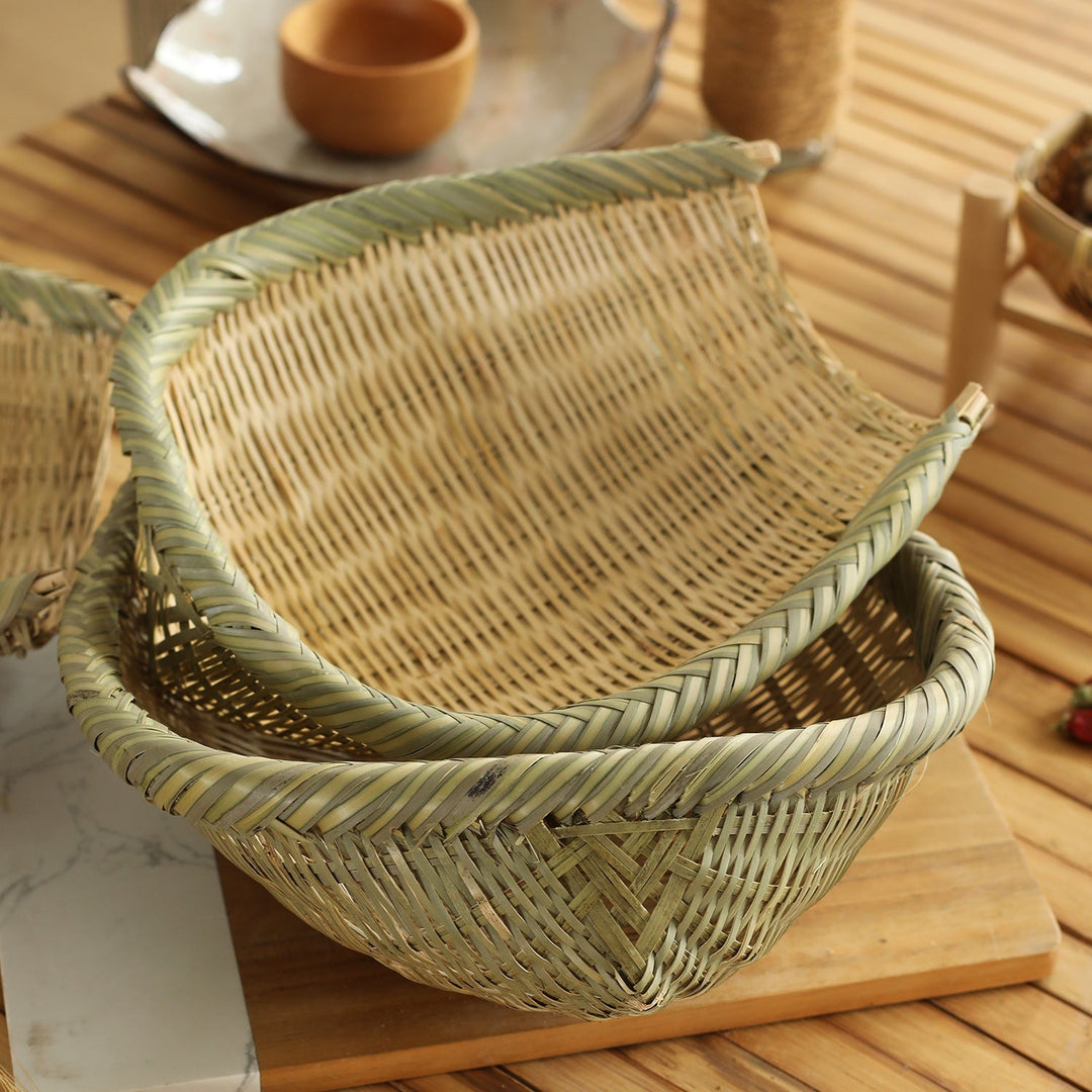 Oval Handwoven Storage Basket Kalsten