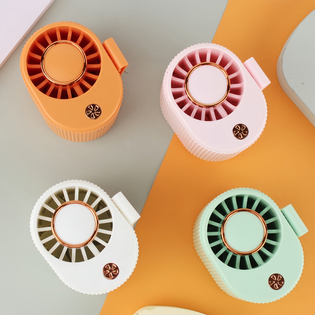 Women portable mini fan with adjustable tilt and USB connection Kalsten