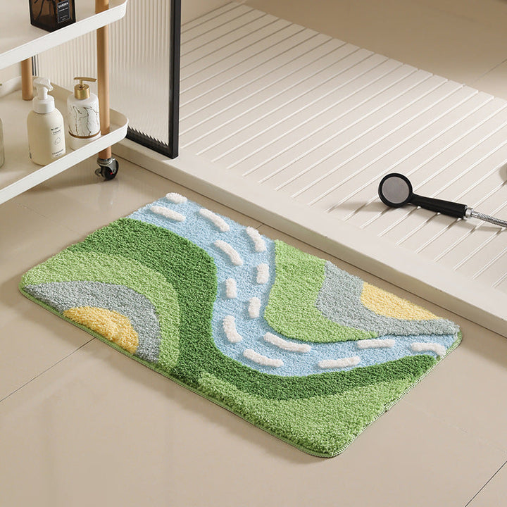 Decorative Fruit-Themed Bath Rug Kalsten