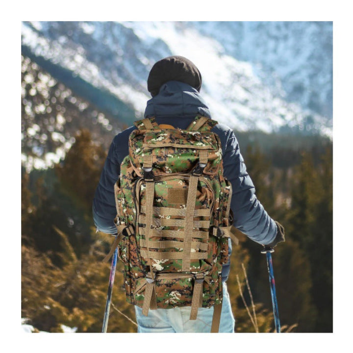 Tactical backpack with modular compartments and breathable back Kalsten