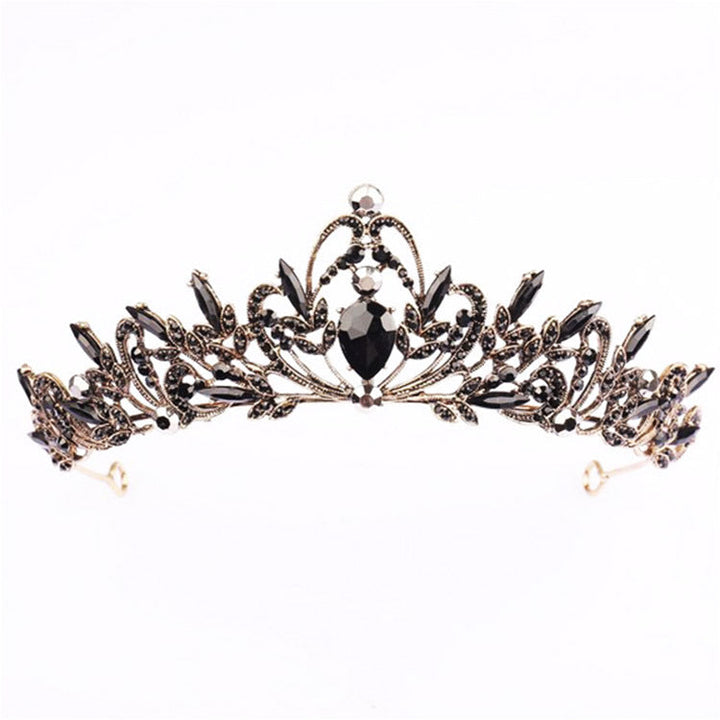 Ladies Elegant Hair Crown with Filigree Crystal Decorations Kalsten