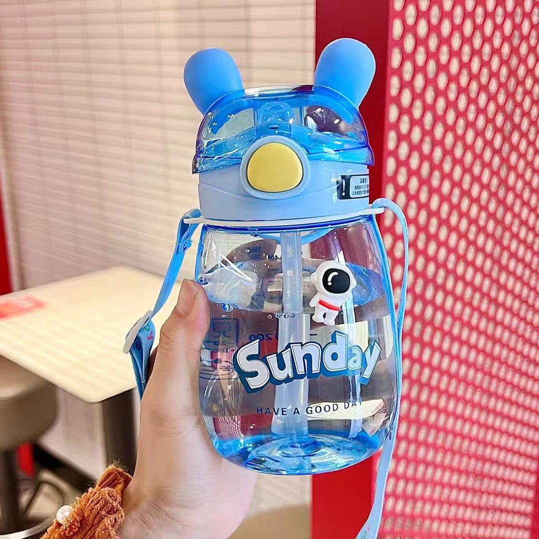 Ladies Animal-Friendly Water Bottle with Practical Straw Kalsten