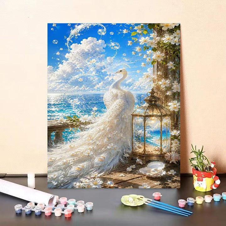 Dolphin-Themed DIY Paint by Numbers Canvas Art Kalsten