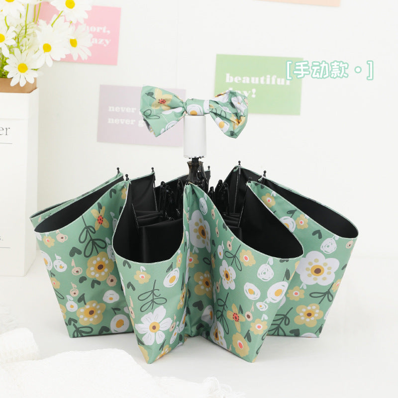 Women's Foldable Umbrella with Colorful Floral Patterns Kalsten